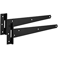 Los mejores  - XFORT® 2 paquete 250mm bisagra en T negra- bisagras con recubrimiento de polvo resistente a la oxidación- bisagras…